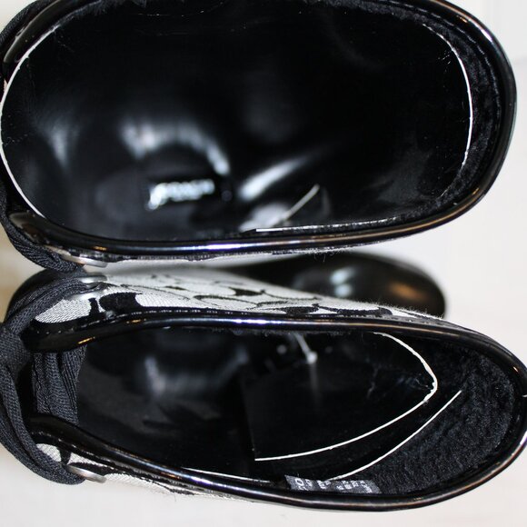 Coach Rubber Rain Boots, Size 8M, Black NWOT Never Worn - Picture 5 of 8